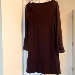 COS deep purple long-sleeved dress